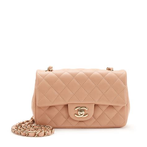 chanel pearl crush beige|CHANEL Lambskin Quilted Mini Rectangular Pearl Crush Flap Light Beige .